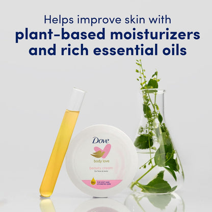 Dove Nourishing Skincare Cream – Mindful Bath Time Moisturizer for Sensitive Dry Skin