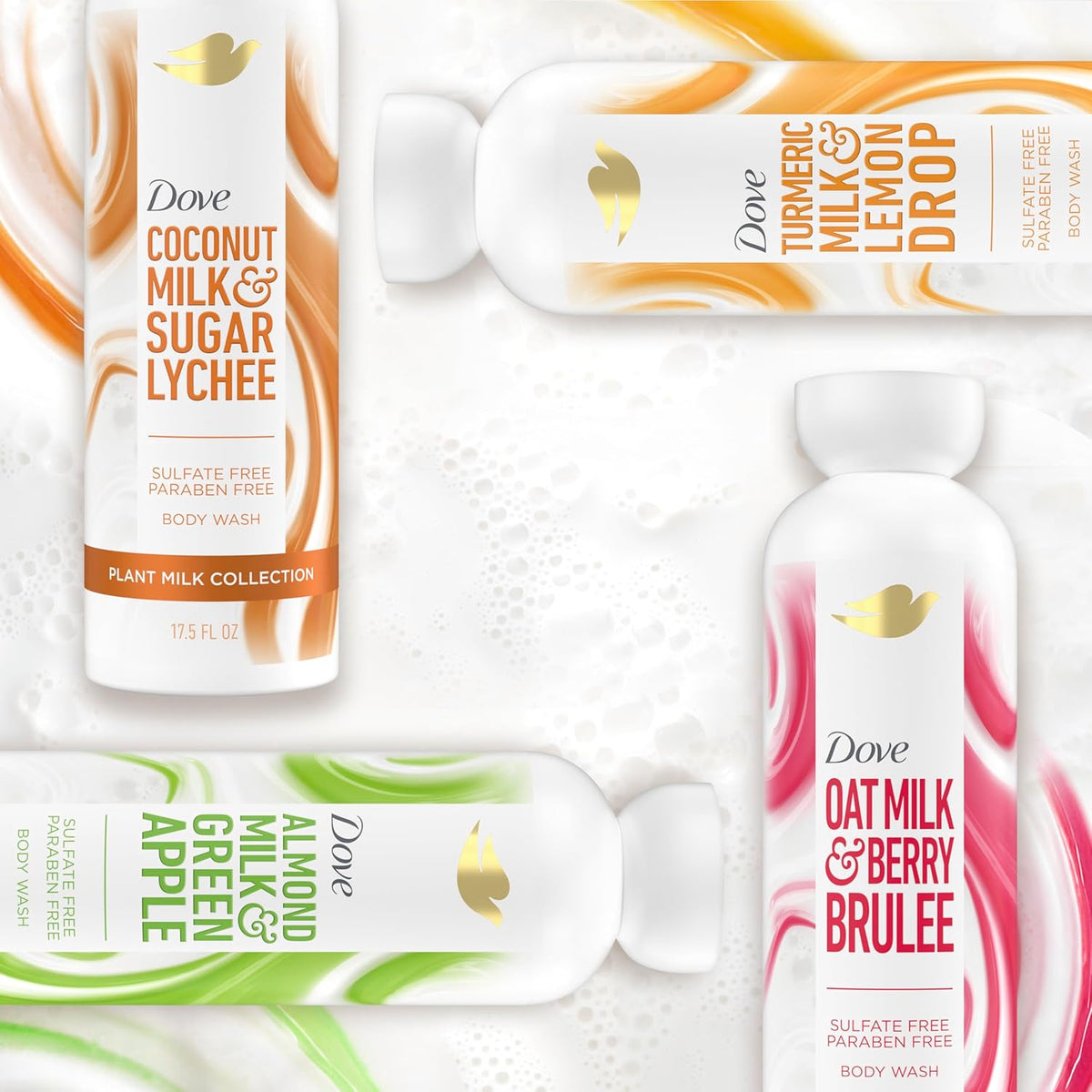 Dove Plant Milk Body Wash Coconut & Lychee – Gentle Moisturizing Cleanse for a Daily Wellbeing Ritual