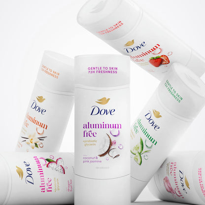 Dove Sensitive Deodorant – Scent-Free and Floral Options, Gentle Aromatic 72H Odor Defense