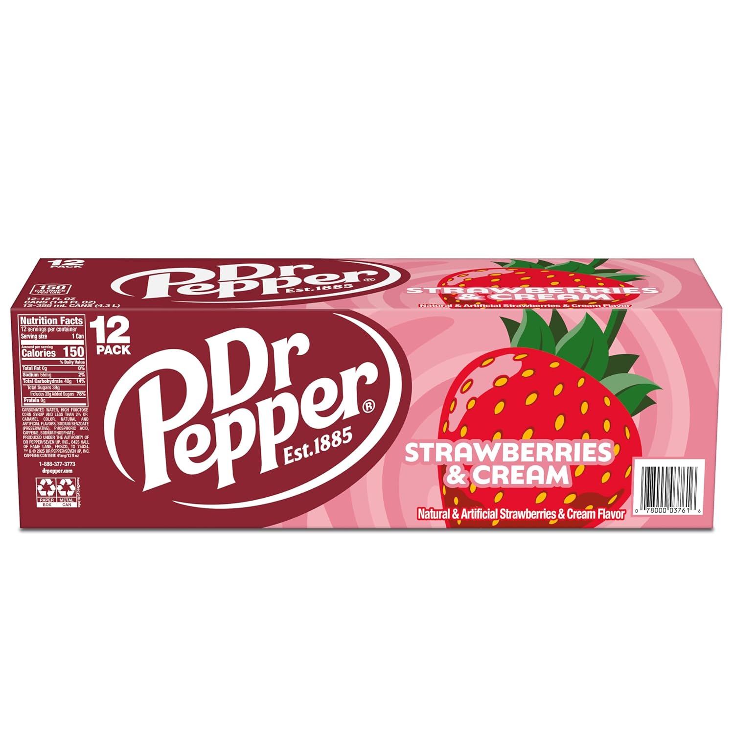 Dr Pepper Cream Soda Cans 12-Pack – Sweet Focus Companion for Home Office, Study Sessions, and Deadline Crunches