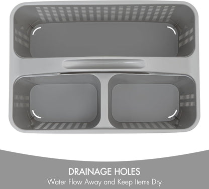 drainage holes in the base to channel water away