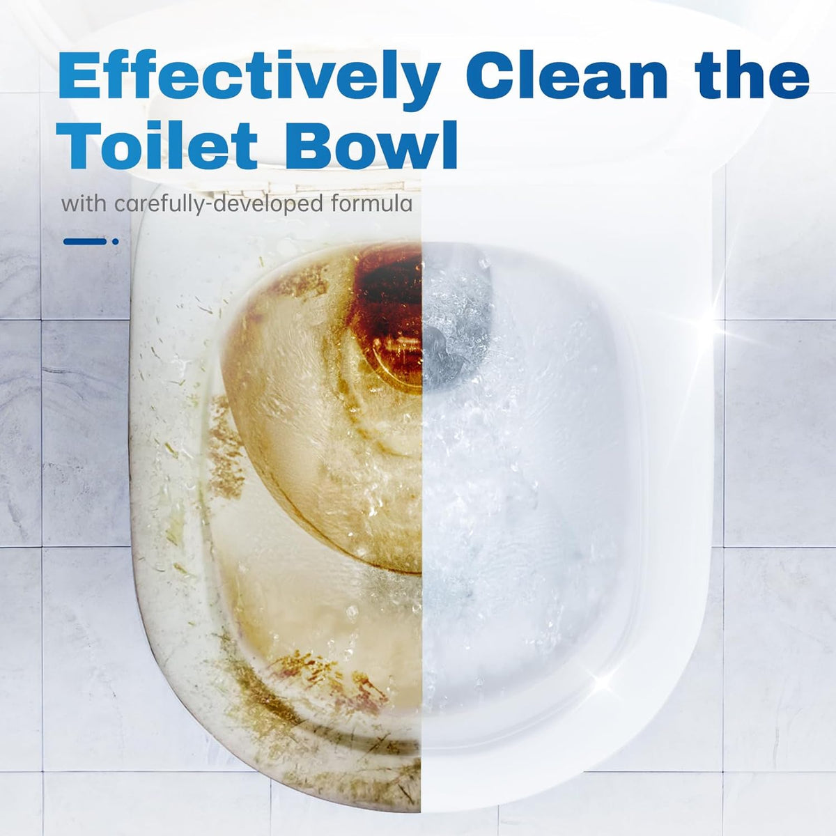 drop-in-tank design that activates automatically with every flush