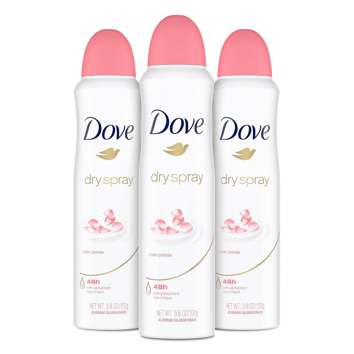 dry spray antiperspirant format that goes on instantly dry