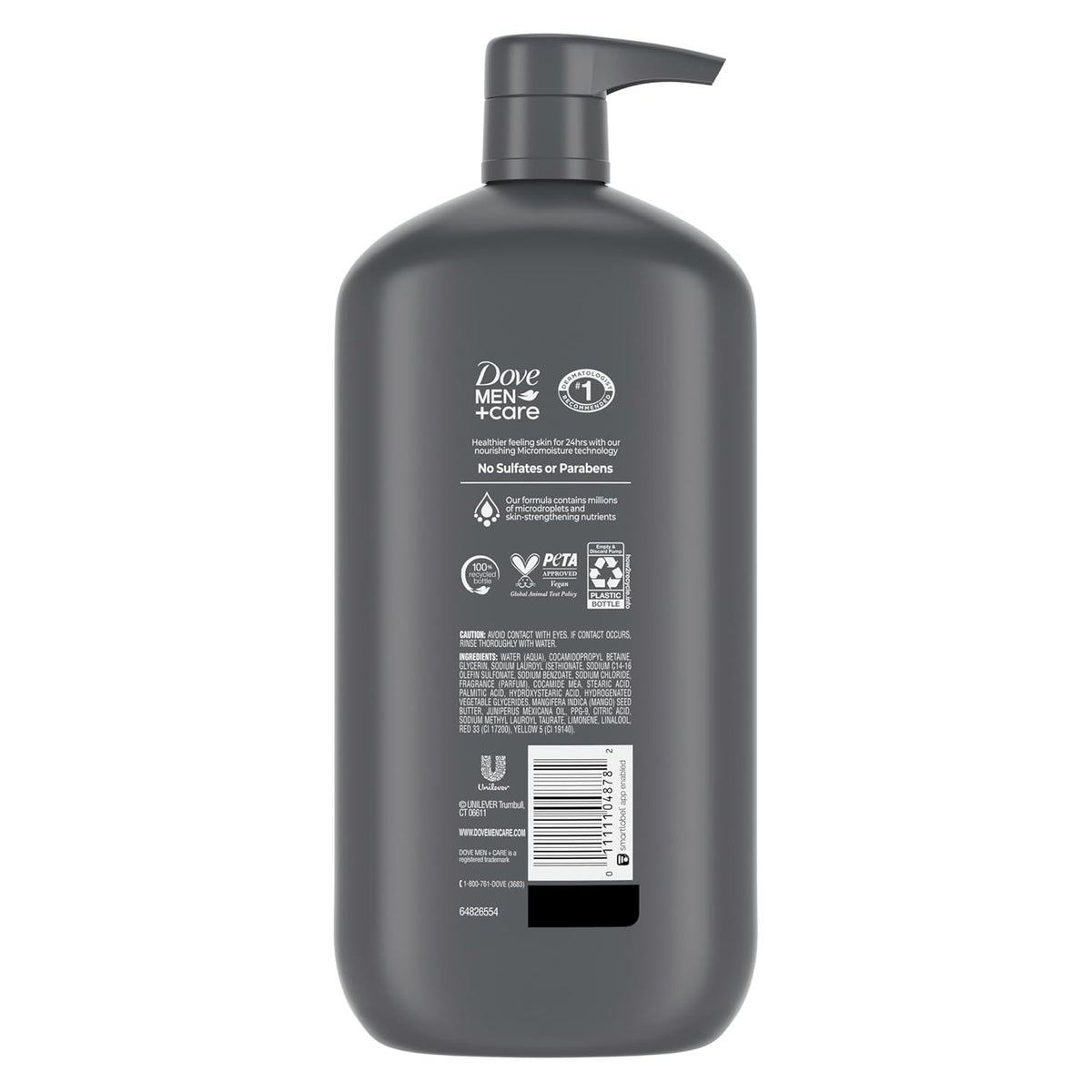 dual-purpose 2-in-1 body and face wash gel formula