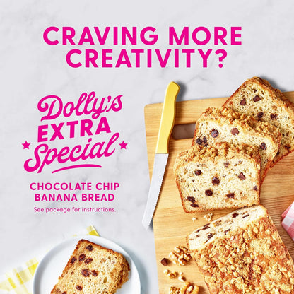 Duncan Hines Dolly Parton Banana Nut Baking Mix – School Bake Sale Favorite with Simple Steps Young Bakers Can Follow