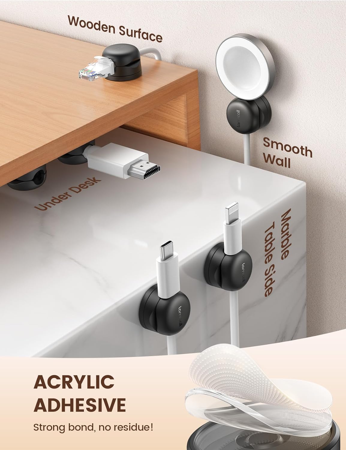 durable abs plastic construction (3.7g per clip) more robust than rubber alternatives