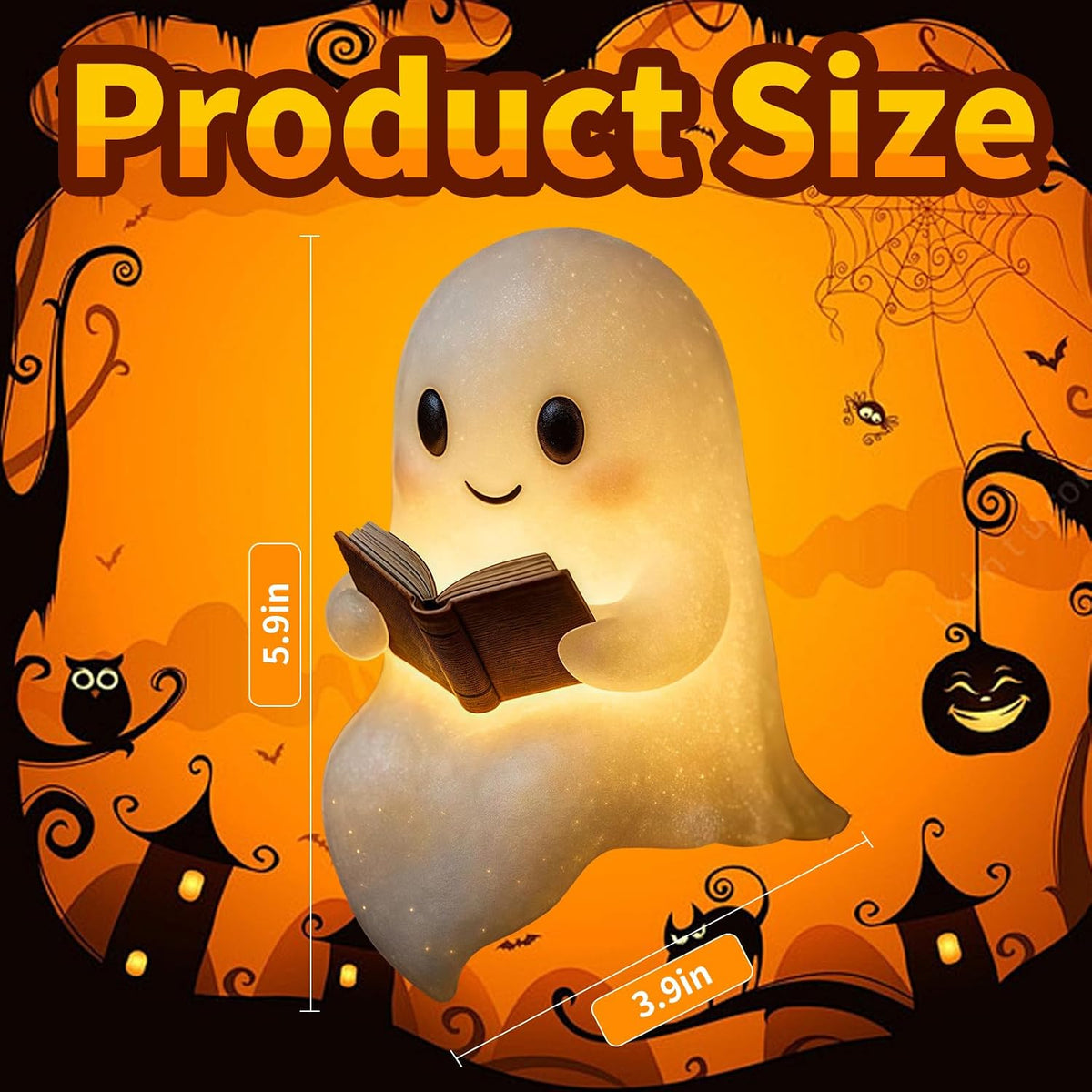 durable resin body with polished finish and detailed ghost sculpting