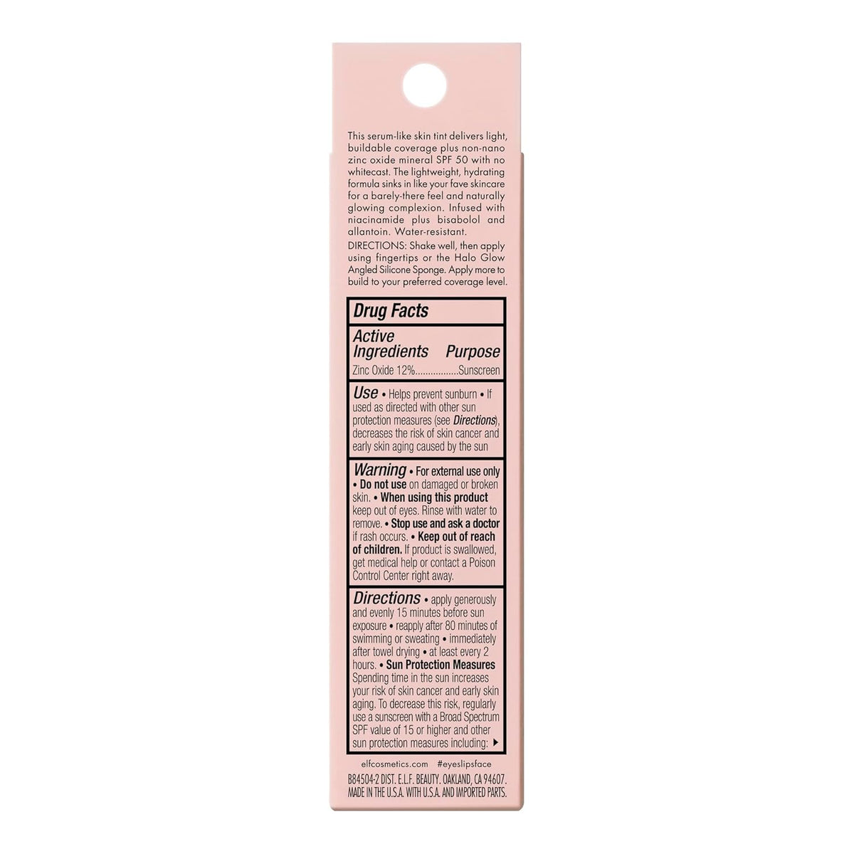e.l.f. Halo Glow Skin Tint SPF 50 — Luxury-Skincare Feel for Mom on Mother's Day