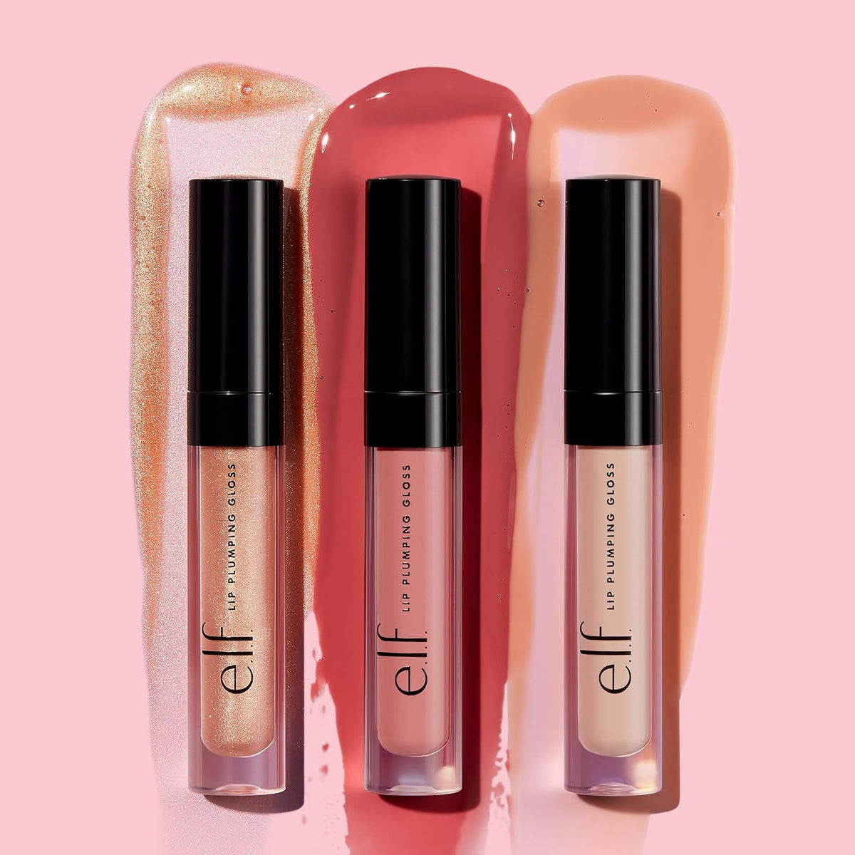 e.l.f. Lip Plumping Gloss – Premium Date-Night Lip Plumper, Vegan Glossy Color in Mauve Lady and Chocolate