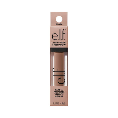 e.l.f. Liquid Velvet Eyeshadow – Intentional Neutral Eye Look for the Less-Is-More Beauty Lover, Buildable Liquid-to-Powder