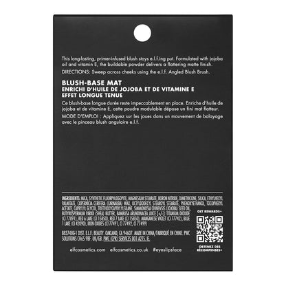 e.l.f. Matte Blush Always Rosy – Calm-Beauty Everyday Color, Primer-Infused Formula for Low-Stress Application