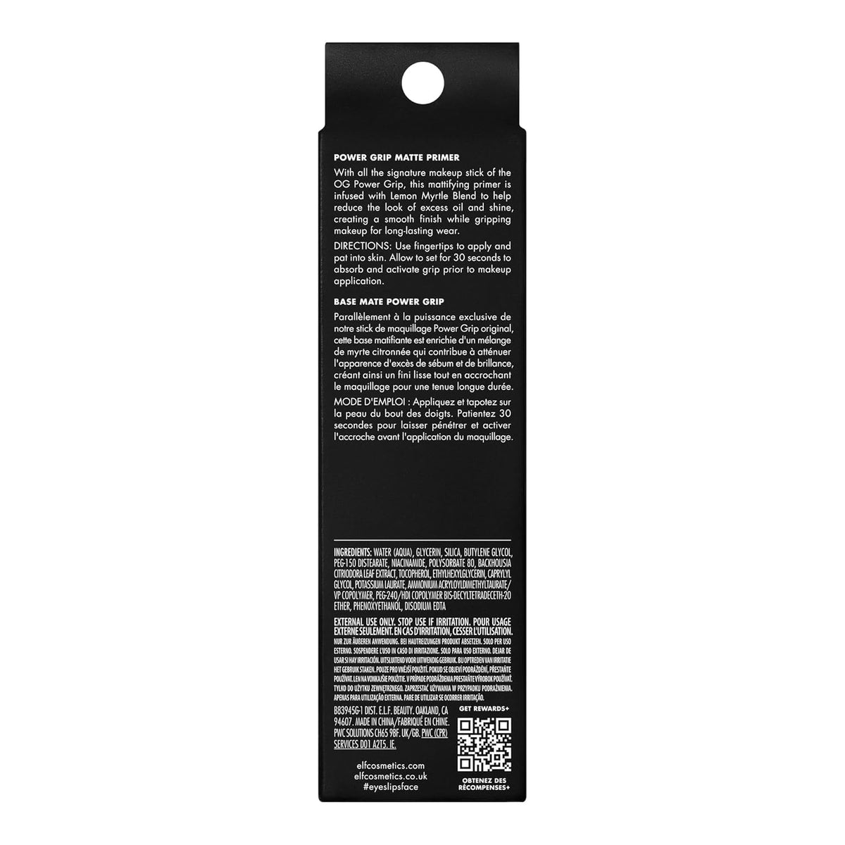 e.l.f. Power Grip Matte Primer – Intentional Beauty Essential for Dorm Room Setup, Sticky Grip Formula in Neutral Finish