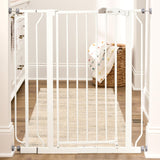 Regalo Platinum Baby Gate with Door – Designer-Friendly Pressure Mounted Gate for Stairways and Open-Concept Living Rooms