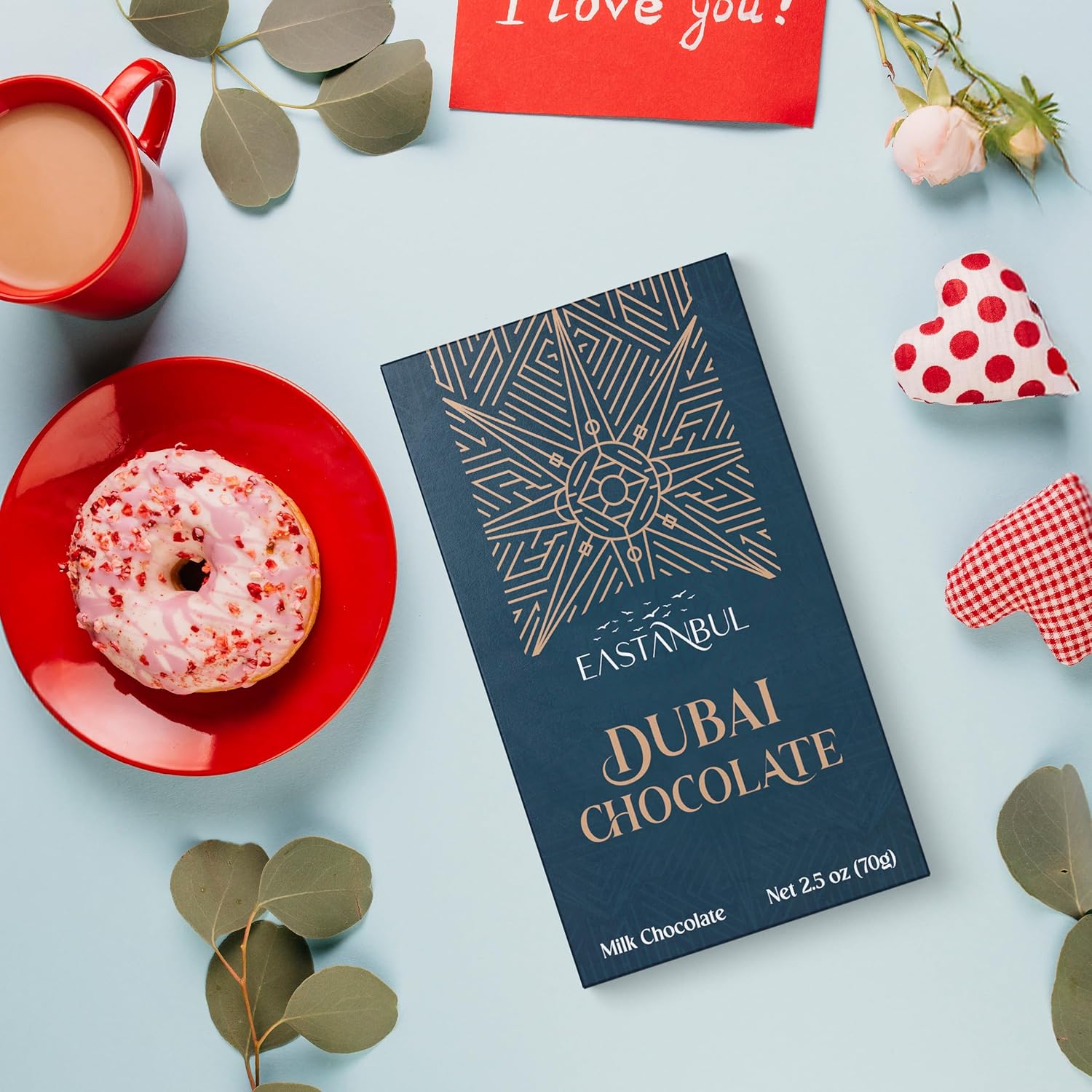 Eastanbul Pistachio Knafeh Mini Chocolate Bar – Trendy Holiday Gift for Foodies, 2.5oz Viral Dessert in Ready-to-Give Box