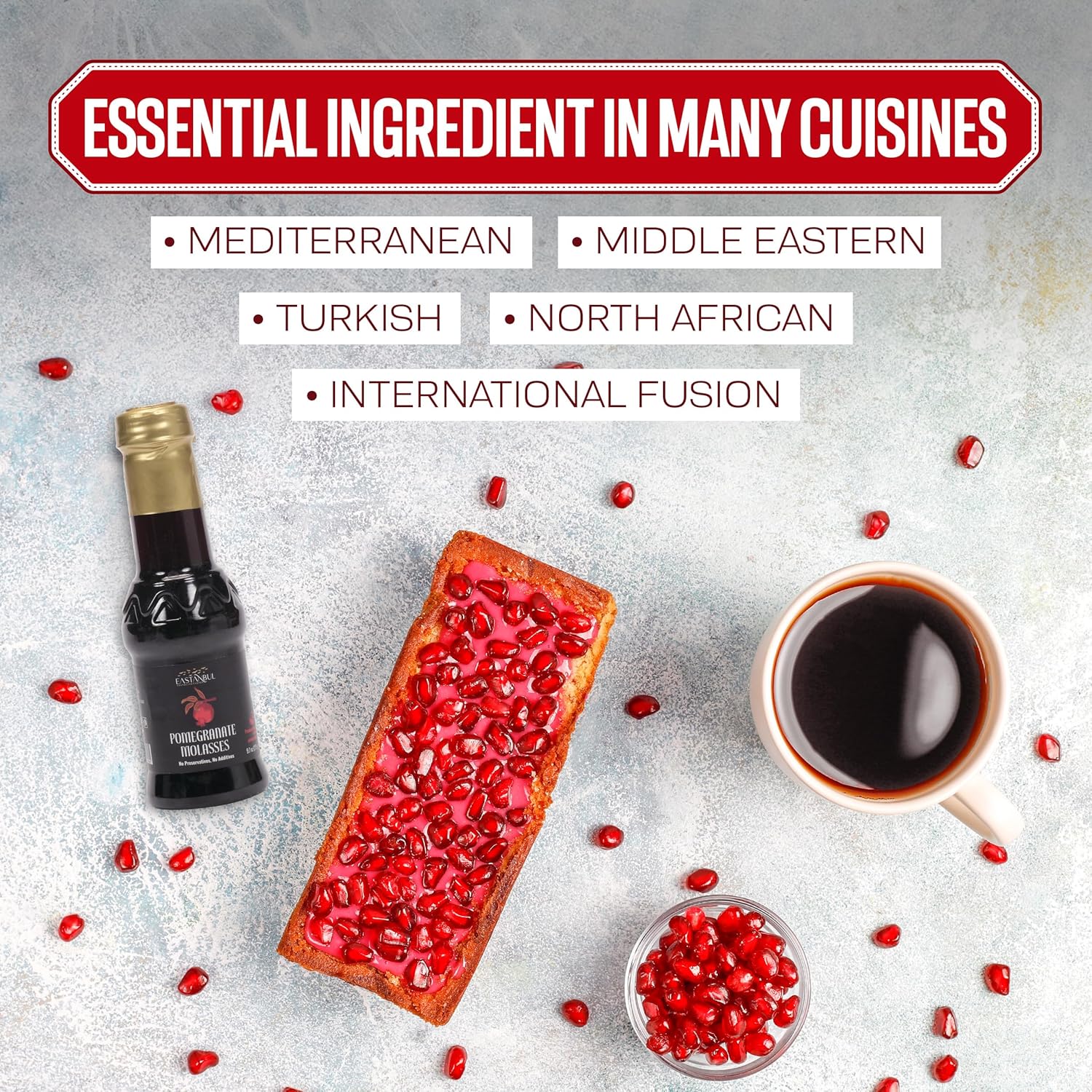 Eastanbul Pomegranate Molasses – Curated Holiday Gift for Vegan and Plant-Based Home Cooks