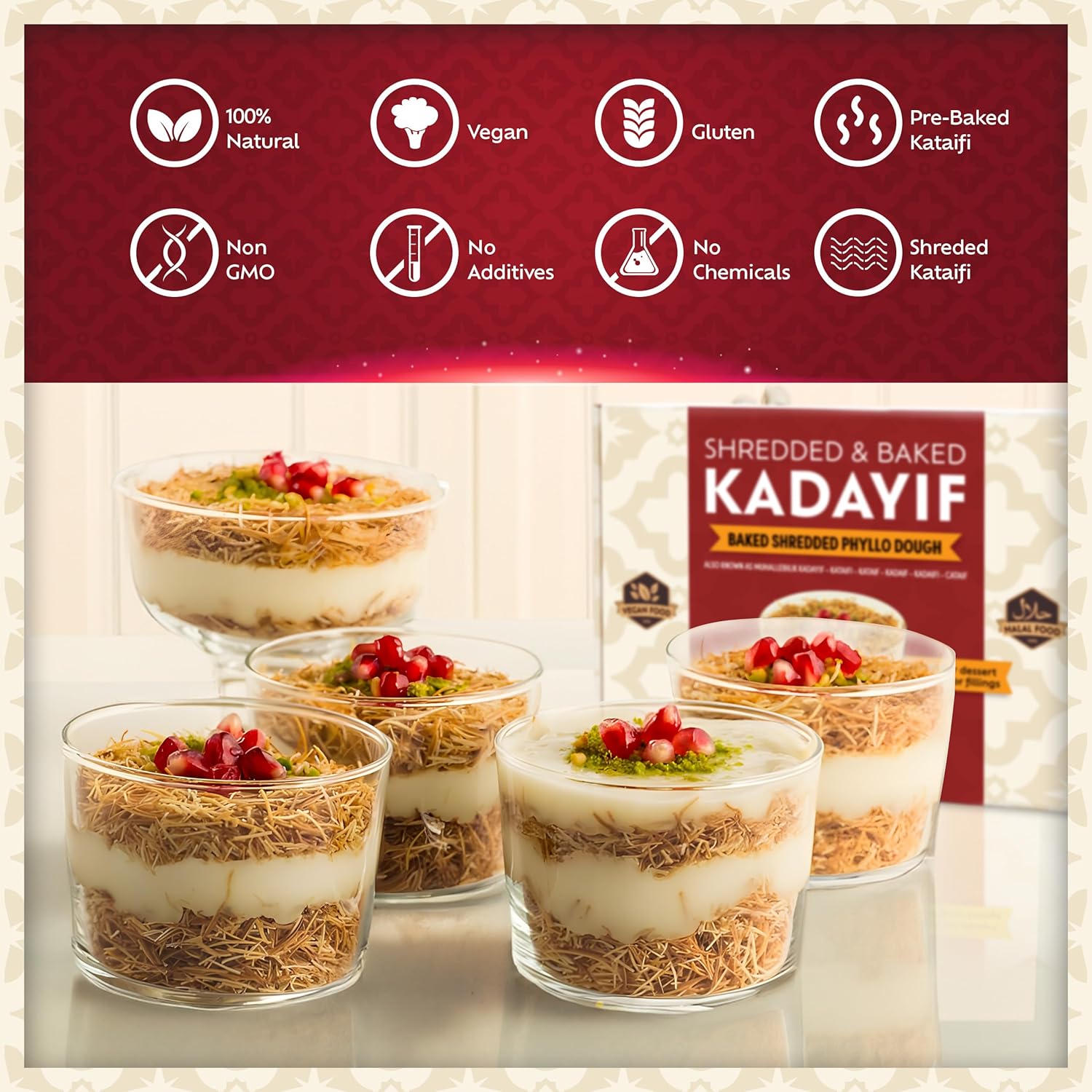 Eastanbul Ready-to-Use Kataifi – Three-Ingredient Halal Dough for Nourishing Family Pudding and Feel-Good Treats