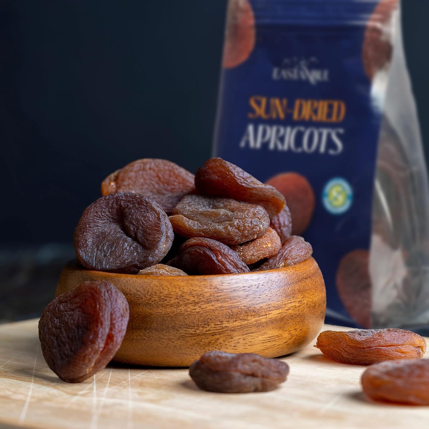 Eastanbul Turkish Apricots No Sugar Added – Pure Whole Pitted Fruit for Uncluttered Snack Jars