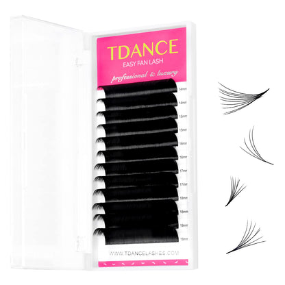 easy fan technology that automatically blooms into a fan in approximately one second when picked up with tweezers