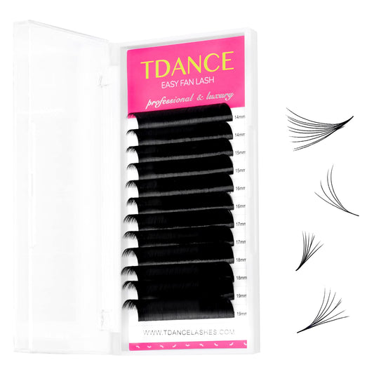 easy fan technology that automatically blooms into a fan in approximately one second when picked up with tweezers