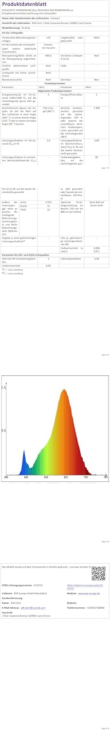 echosari Cuttable Strip Light — 9.8ft Warm Glow for Kitchen Cabinets and Hallway Atmosphere