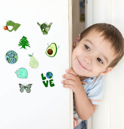 EcoEarth Eco Study Sticker Pack – Focus-Friendly Environmental Decals for Dorm Room Walls, Textbooks & Academic Planner Covers