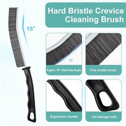 ECOZAY Hard-Bristled Gap Brush – Portable Detailer for Balcony Grooves and Deck Seams