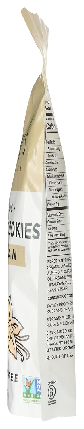 EMMYS Organic Vanilla Coconut Macaroons, 6 OZ – Plant-Based Sweet for Lunchboxes and After-School Snacking