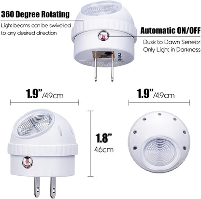 Emotionlite Plug-in LED – Practical Holiday Gift for Aging Parents, Automatic Dusk to Dawn Night Light, No Fumbling in the Dark