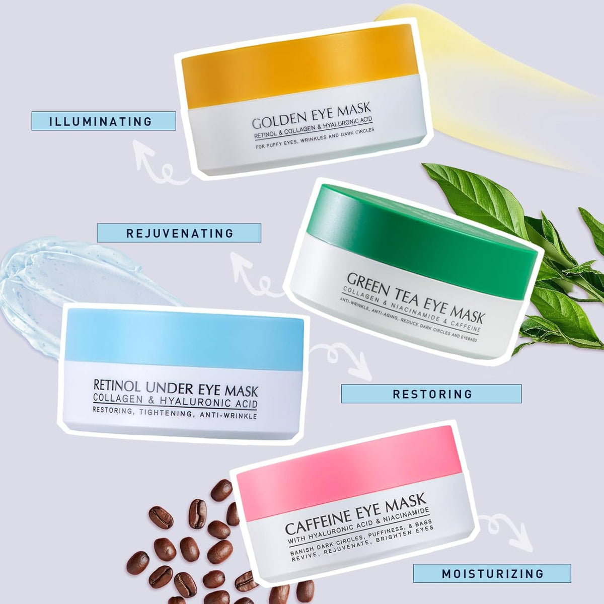 Enaskin Naturals Hyaluronic Acid Eye Patches – Luxurious Self-Care Upgrade for the Bathroom Counter of a Discerning Hostess