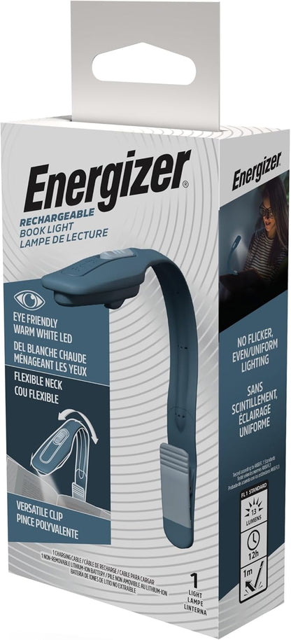 Energizer Flex-R Rechargeable Reading Lamp – Simple Modern Book Light, Slim Profile for Intentional Homes
