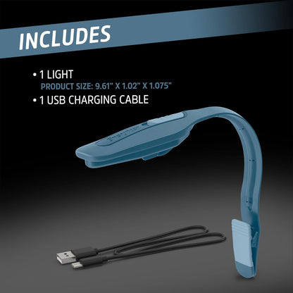 Energizer Flex-R Rechargeable Reading Lamp – Simple Modern Book Light, Slim Profile for Intentional Homes