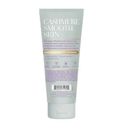 eos Cashmere Pre-Shave Exfoliator Vanilla – Intentional Two-in-One Body Scrub and Shave Prep for Effortless Sensitive Skin Care