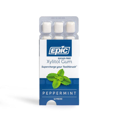 Epic Xylitol Grape Gum – Vegan, Aspartame-Free Family Oral Care for School Lunches and Road Trips