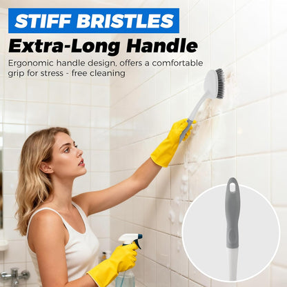 ergonomic comfortable grip handle for extended scrubbing sessions