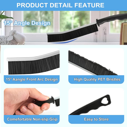 ergonomic curved, non-slip plastic handles for steady grip