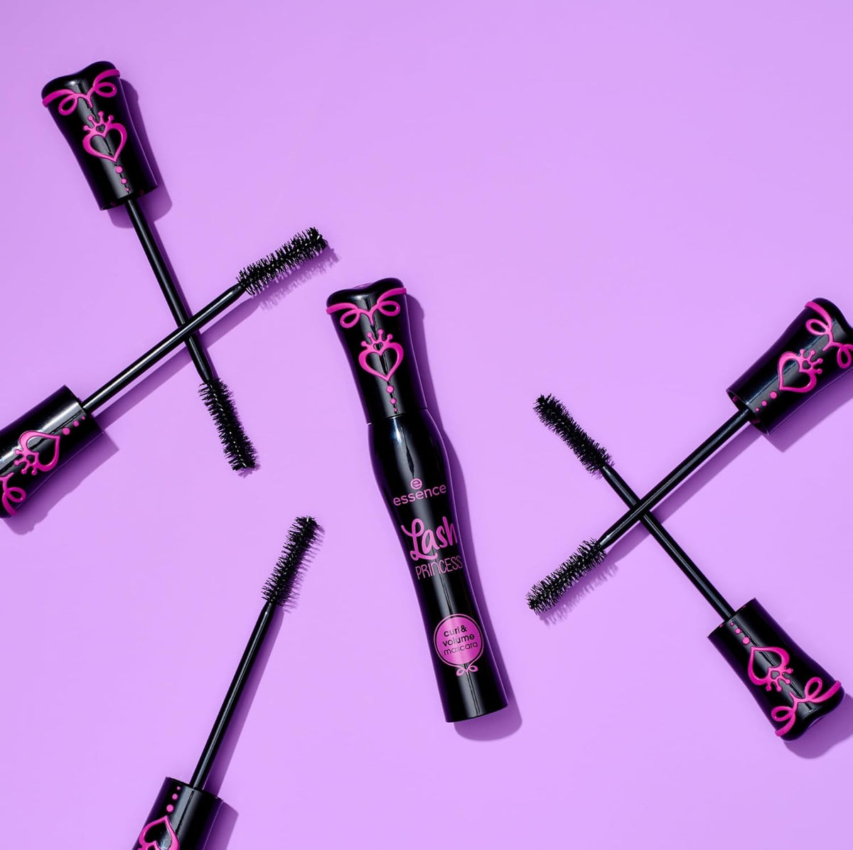 essence | Lash Princess Curl & Volume Mascara | Vegan & Cruelty Free | Sleek Black Tube for a Streamlined Vanity Aesthetic