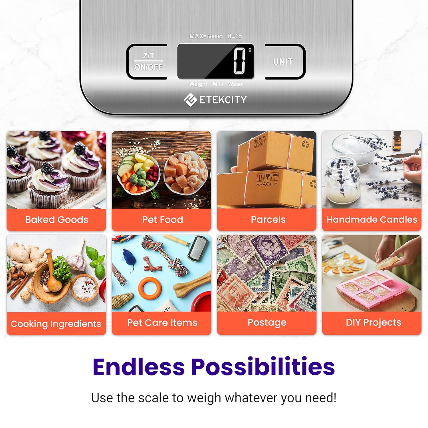 Etekcity Digital Kitchen Scale – Practical Birthday Gift for Her and New Homeowners