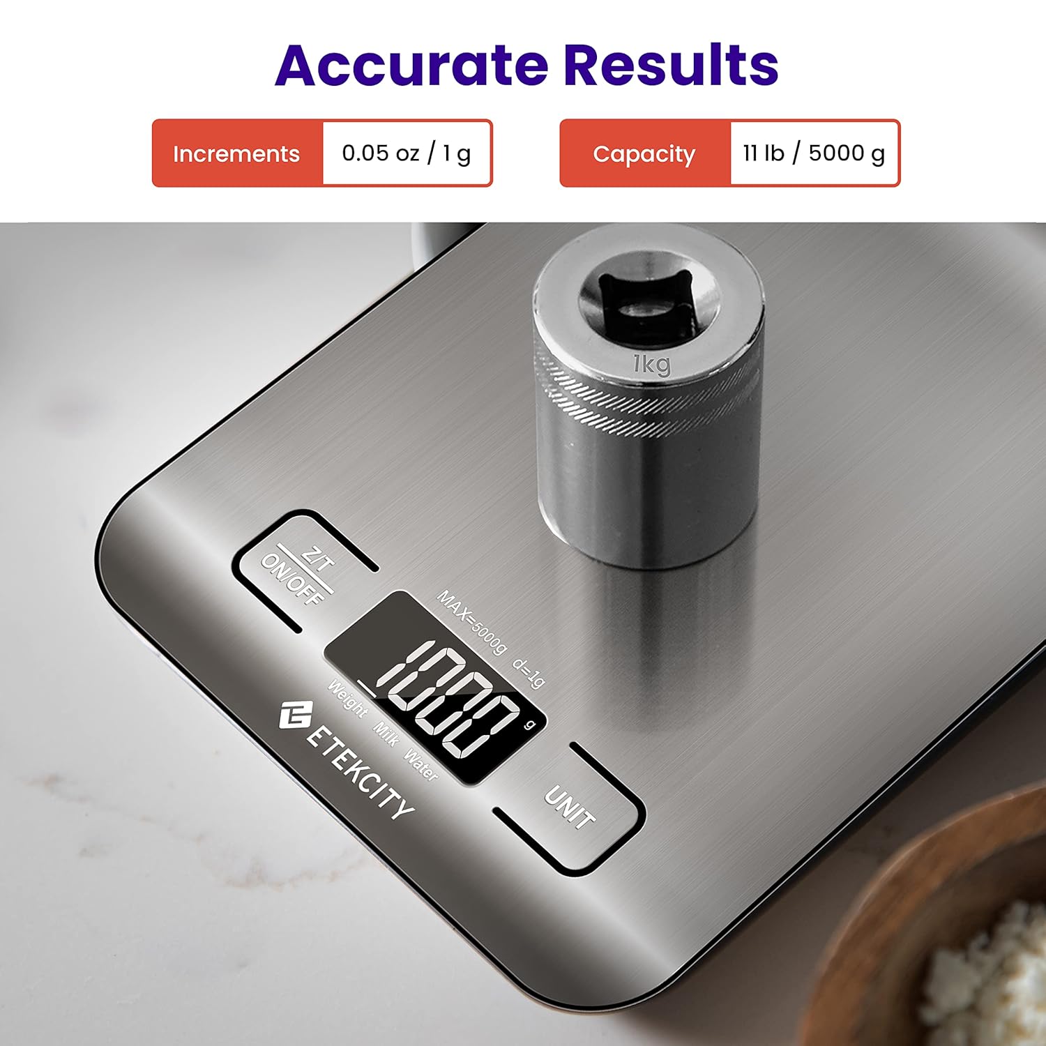 Etekcity Digital Kitchen Scale – Practical Birthday Gift for Her and New Homeowners