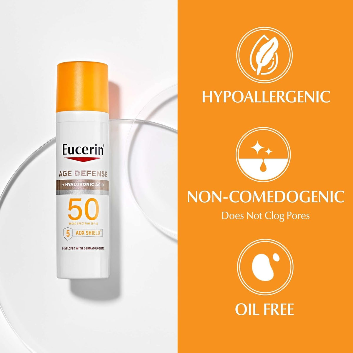 Eucerin Age Defense Face Lotion – Luxury Anti-Aging SPF in an Elegant Pump Dispenser