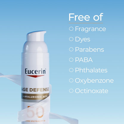 Eucerin Age Defense Face Lotion – Luxury Anti-Aging SPF in an Elegant Pump Dispenser