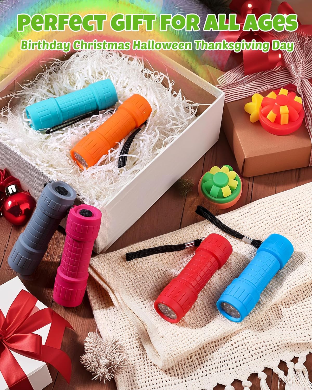 EverBrite 9-LED Flashlight Multi-Pack – Affordable Holiday Gift for Neighbors, Teachers, and Coworkers