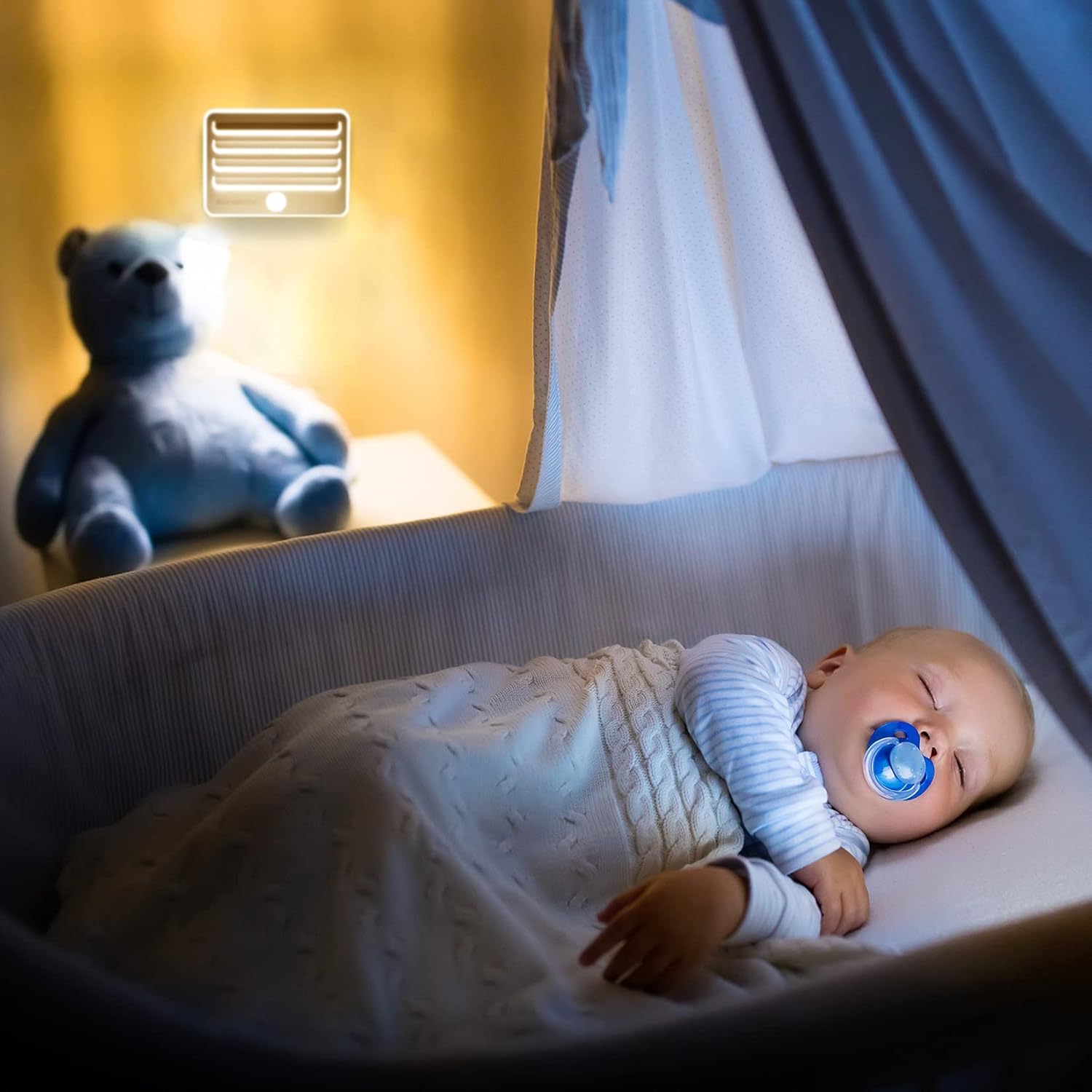 EverBrite LED Night Lights for Bath Time Wind Down, Soft Eye Friendly Light for Mindful Evening Rituals, 3 Pack