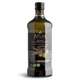 Atlas Organic Extra Virgin Olive Oil – Neutral-Toned Glass Bottle EVOO for Modern, Less-Is-More Home Cooking Spaces