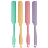 BPA Free Silicone Spatula 4 Pack – Health Conscious Tool for Worry Free Family Cooking, Long Jar Scraper