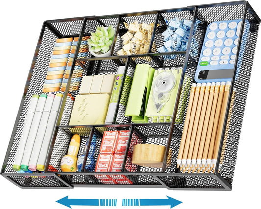 expandable sliding design extending from 9.17 to 17.12 inches wide