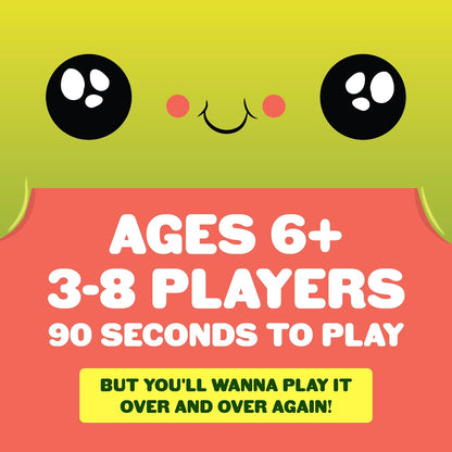 Exploding Kittens Happy Salmon Lawn and Patio Game | Durable Cardstock Card Game for Camping Trips, Picnics, and Outdoor Game Nights