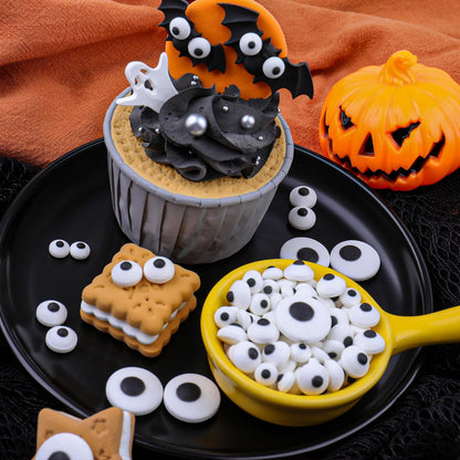 Eye-Shaped Cake Sprinkles – Child-Friendly Toppers for Kids' Halloween Party Dessert Table