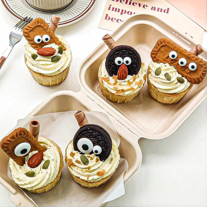 Eye-Shaped Cake Sprinkles – Child-Friendly Toppers for Kids' Halloween Party Dessert Table