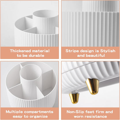 fanado 360° Rotating Cosmetic Organizer – Simple Five-Compartment Design for an Intentional Beauty Space