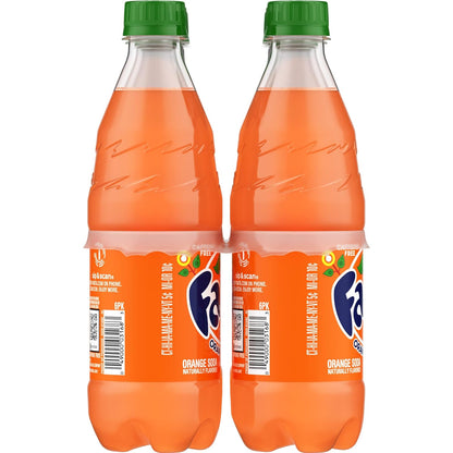 Fanta Orange Soda – Naturally Flavored Guilt-Free Treat, 6 Pack of 16.9 fl oz Bottles